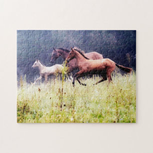 Galloping Horses Photography Jigsaw Puzzle
