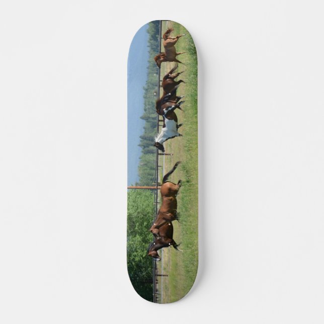 Galloping Horses Skateboard (Front)