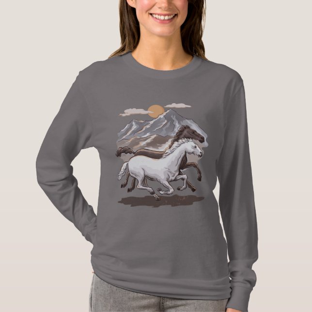 Galloping Horses T-Shirt (Front)