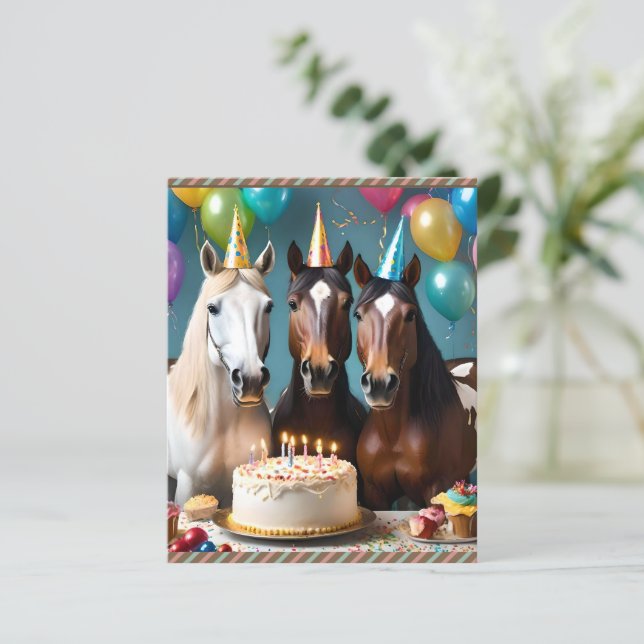 Galloping into Fun: A Horse Birthday Celebration (Standing Front)