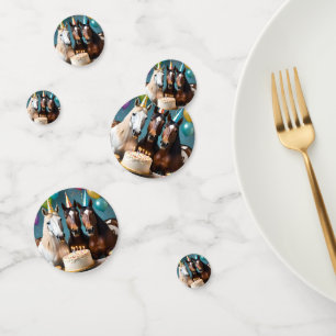 Galloping into Fun: A Horse Birthday Celebration Confetti