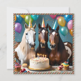 Galloping into Fun: A Horse Birthday Celebration Save The Date