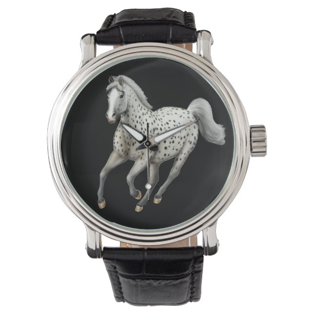 Galloping Leopard Appaloosa Horse Watch (Front)