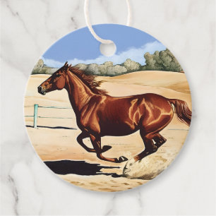 Galloping Mare Gift Tag