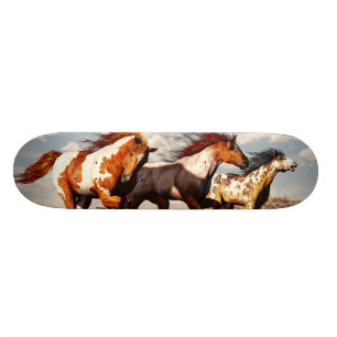Galloping Mustangs Skateboard