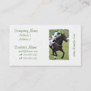 Galloping Race Horse Business Cards