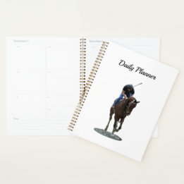 Galloping Thoroughbred Horse Daily Planner