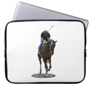 Galloping Thoroughbred Horse Laptop Sleeve