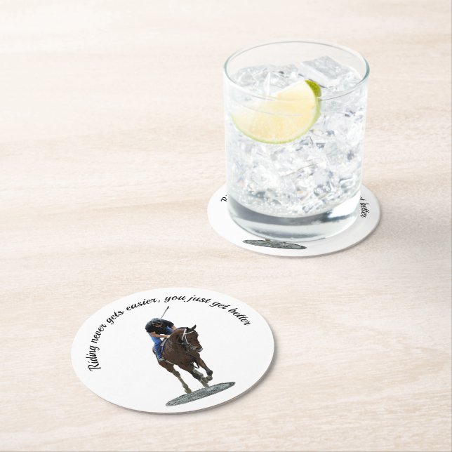 Galloping Thoroughbred Horse Paper Coaster (Insitu)