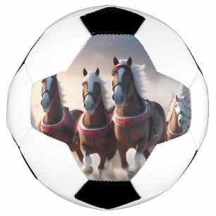 Galloping Through the Snow: Santa’s Magical Horses Soccer Ball