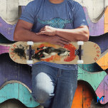 Galloping White Horse in Sunset Glory, Retro Wild  Skateboard<br><div class="desc">This stunning skateboard design features a powerful white horse galloping forward against a blazing sunset backdrop. The artwork embodies freedom, energy, and an untamed spirit, using a rich palette of sandy beige, intense reds, and shadowy details. Inspired by 1950s travel poster aesthetics, it captures the raw beauty of nature, blending...</div>