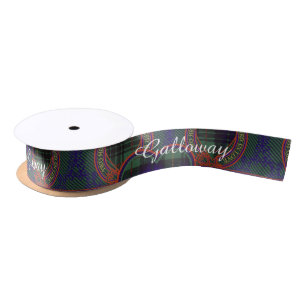 Galloway clan Plaid Scottish kilt tartan Satin Ribbon