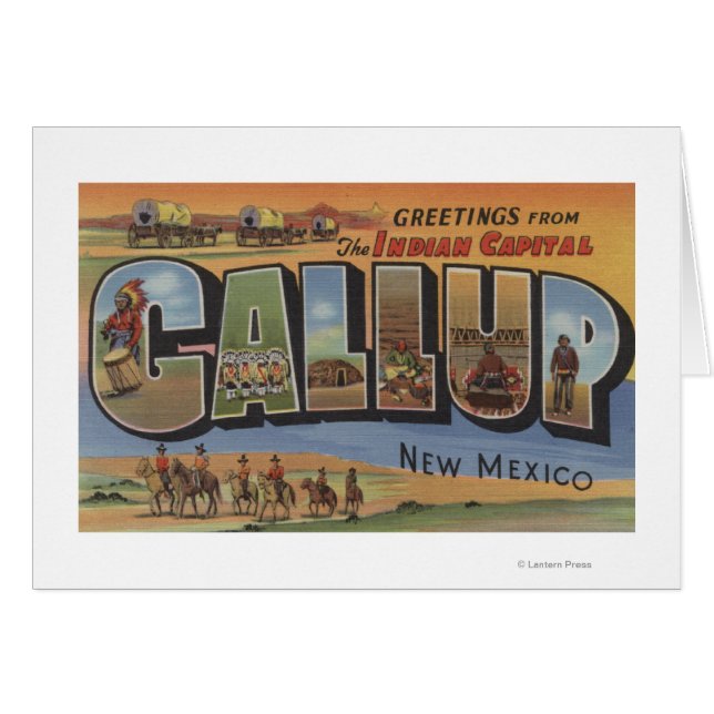 Gallup, New Mexico - Large Letter Scenes 2 (Front Horizontal)