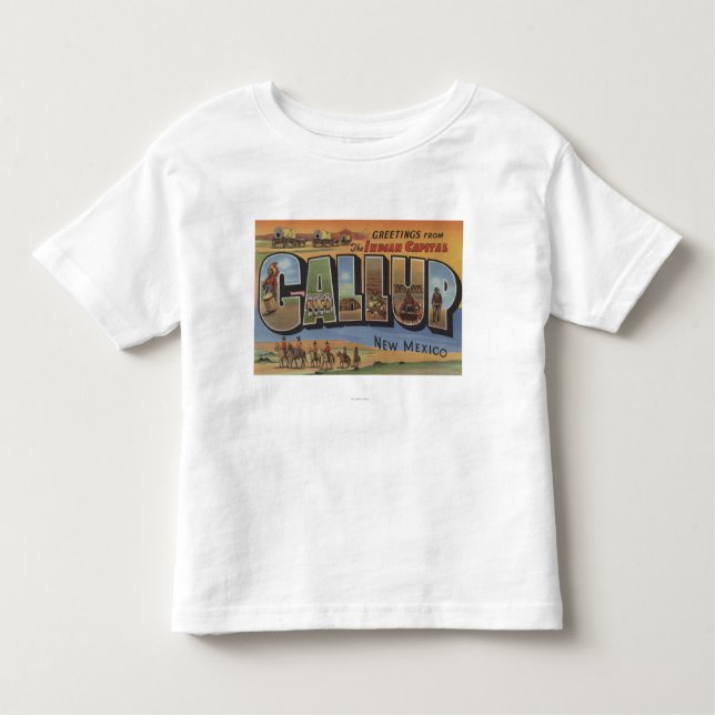Gallup, New Mexico - Large Letter Scenes 2 Toddler T-Shirt (Front)