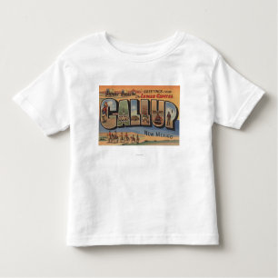 Gallup, New Mexico - Large Letter Scenes Toddler T-Shirt
