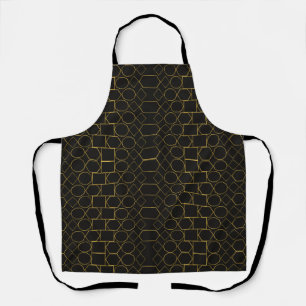 Galmourous Golden Geometric pattern Apron