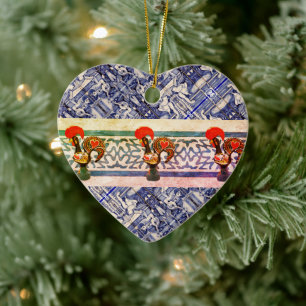 Galo de Barcelos, Portugal Ceramic Ornament