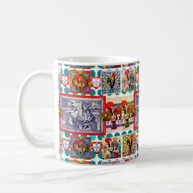 Galo de Barcelos, Portugal Coffee Mug (Left)