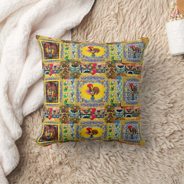 Galo de Barcelos, Portugal Cushion (Blanket)