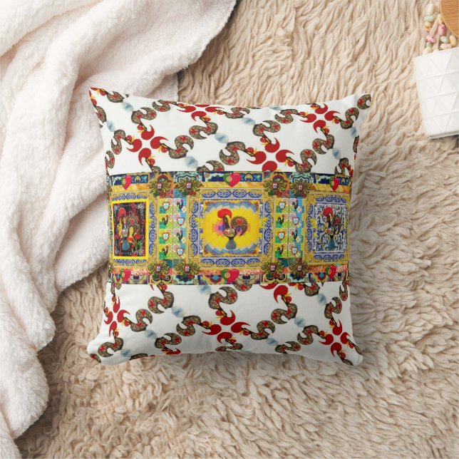 Galo de Barcelos, Portugal Cushion (Blanket)