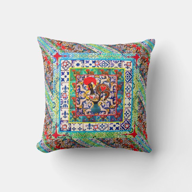 Galo de Barcelos, Portugal Cushion (Front)