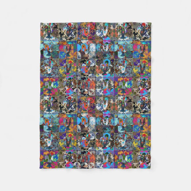 Galo de Barcelos, Portugal Fleece Blanket (Front)