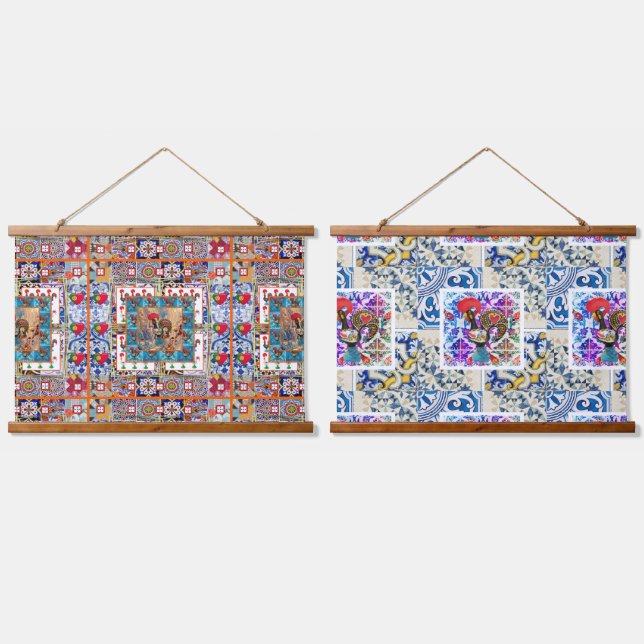 Galo de Barcelos, Portugal Hanging Tapestry (Double)