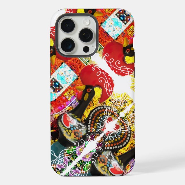 Galo de Barcelos, Portugal iPhone Case (Back)