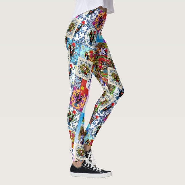 Galo de Barcelos, Portugal Leggings (Right)
