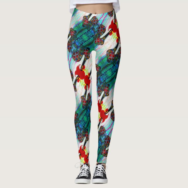 Galo de Barcelos, Portugal Leggings (Front)