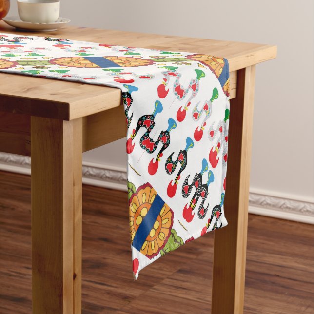 Galo de Barcelos, Portugal Long Table Runner (In Situ)