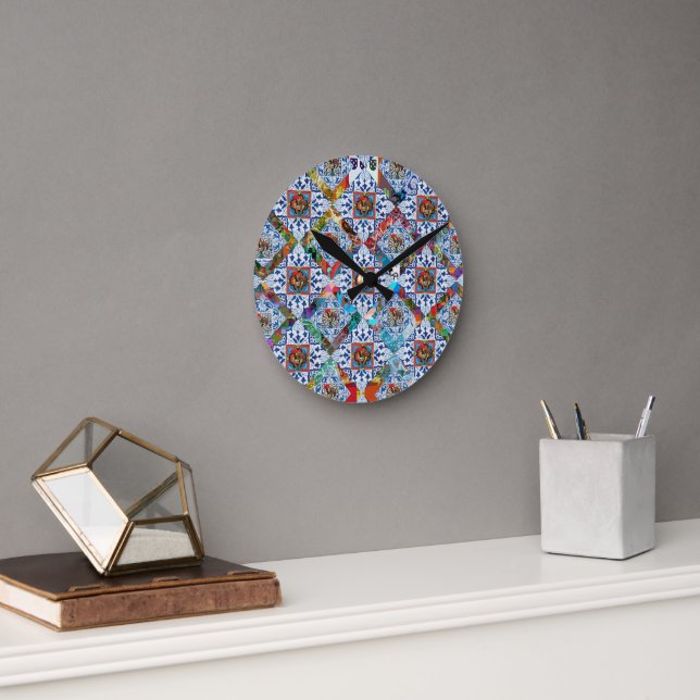 Galo de Barcelos, Portugal Round Clock (Office)