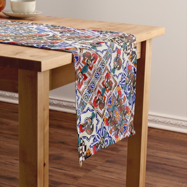 Galo de Barcelos, Portugal Short Table Runner (In Situ)