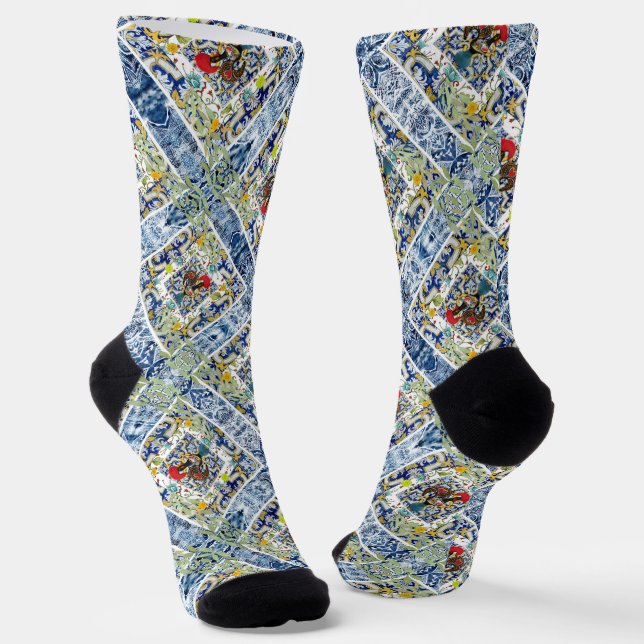 Galo de Barcelos, Portugal Socks (Angled)