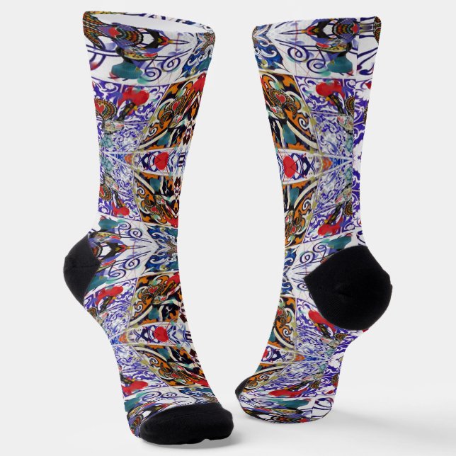 Galo de Barcelos, Portugal Socks (Angled)