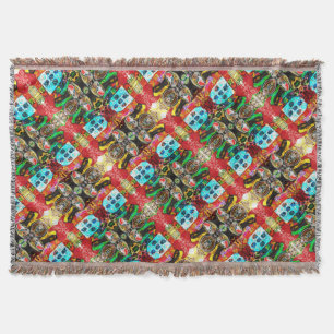Galo de Barcelos, Portugal Throw Blanket