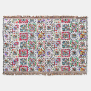 Galo de Barcelos, Portugal Throw Blanket