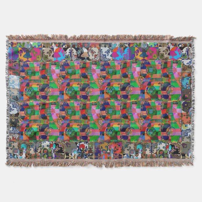 Galo de Barcelos, Portugal Throw Blanket (Front)