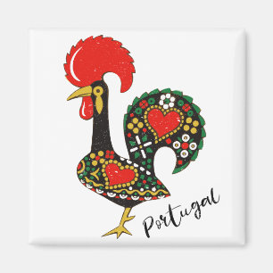 Galo de Barcelos Portuguese Rooster Magnet