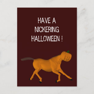 Galopping Halloween Horse Postcard