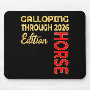 Galopping Happy New Year Of The Horse 2026 Mouse Pad