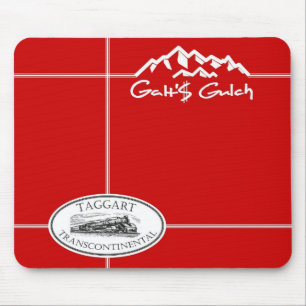 "Galt's Gulch" & "Taggart Transcontinental" combo Mouse Pad