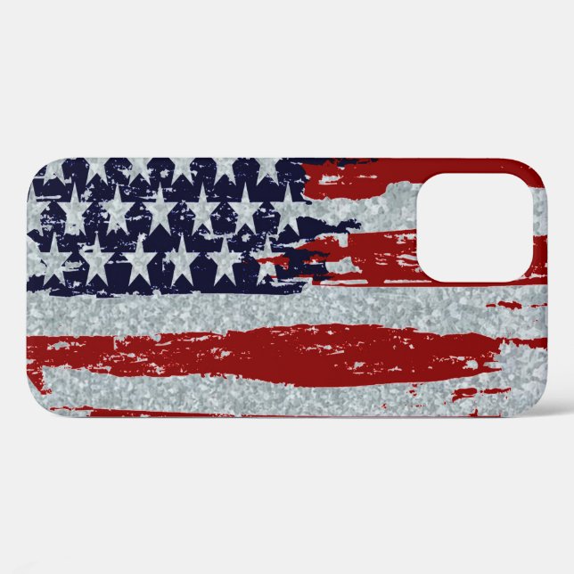 Galvanised metal look and flag Case-Mate iPhone case (Back (Horizontal))