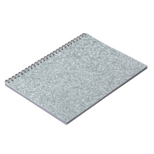 Galvanised metal look notebook