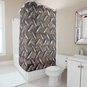 Galvanised Metal Shower Curtain