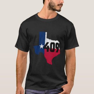 Galveston Area Code 409 Phone Number Texas Souveni T-Shirt