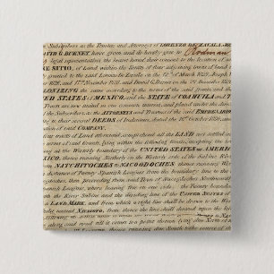 Galveston Bay and Texas Land Company 15 Cm Square Badge