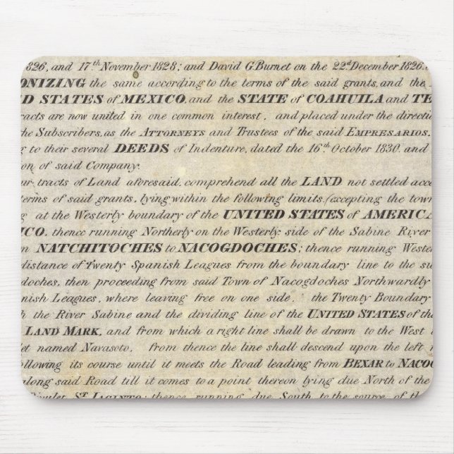 Galveston Bay and Texas Land Company Mouse Pad (Front)