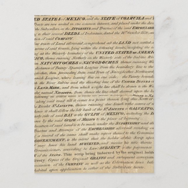 Galveston Bay and Texas Land Company Postcard (Front)