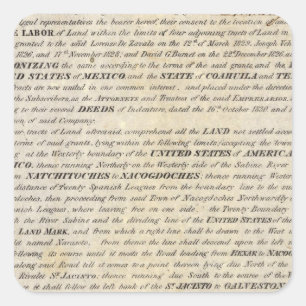 Galveston Bay and Texas Land Company Square Sticker